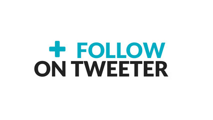 Follow On Tweeter Typography Design