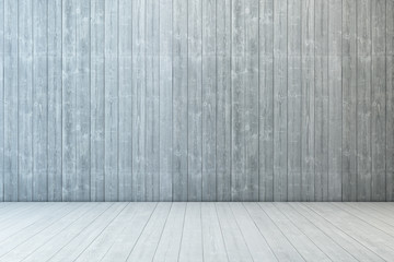 empty room wood with wall and wooden floor
