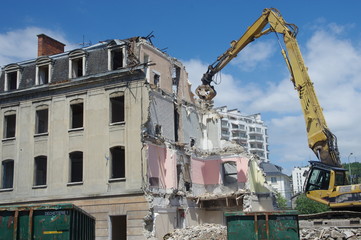 démolition d'un immeuble