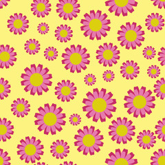 Flower seamless pattern. Seamless flower pattern. Seamless pattern with flowers. Vector illustration. Vector texture. Vector seamless pattern.