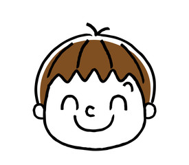 Fototapeta premium 男の子の表情：笑顔