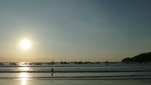 Sunset at the beach of San Juan del Sur