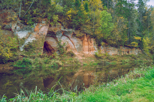 Rock and river.