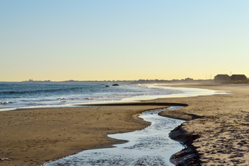 Sunset at the Beach in Rhode Island