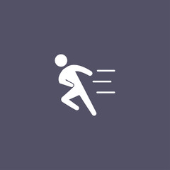 Fototapeta na wymiar simple runner icon