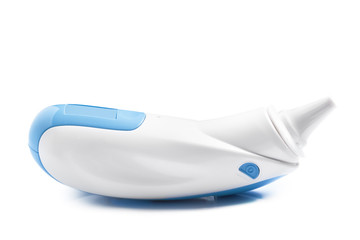 Electronic modern thermometer isolated