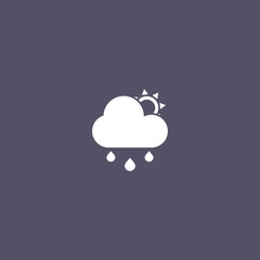 rain icon. weather sign
