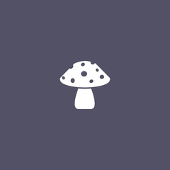 mushroom icon. vegetable sign