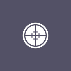 crosshair icon. war sign