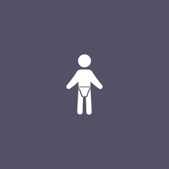 simple baby icon