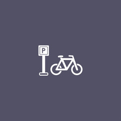 bicycle parking icon
