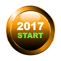 2017 Start - Button gold