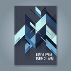 Abstract minimal geometric shapes polygon design background for business annual report book cover brochure flyer poster