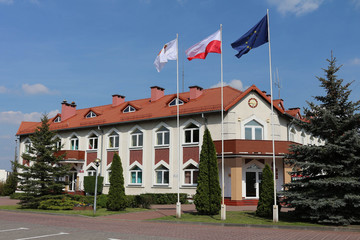 The town hall in Barcin, Poland