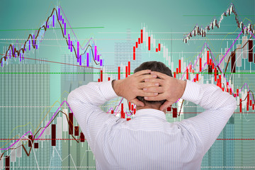 Dealer analyzes the chart