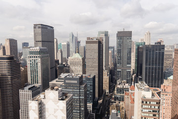 New York City skyscraper view