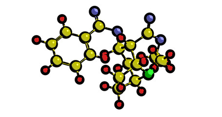 Molecular structure of cocaine