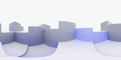 Environment map. HDRI map. Equirectangular projection. Spherical panorama. Abstract background, 3d rendering
