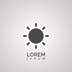 simple sun icon