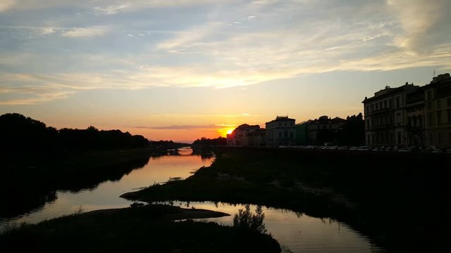 Sunset from Ponte Vecchio