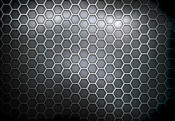 honeycomb metal design background