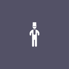 simple gentleman icon