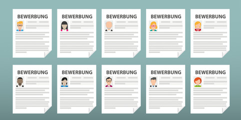 10 Bewerbungen