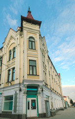 View top of roof with beautiful facade