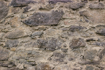 Stone pavement texture. Granite cobblestoned background.