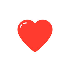 heart icon vector, love solid logo illustration, colorful pictogram isolated on white