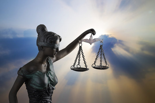 Lady of Justice and light of God