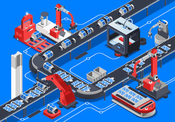 Astronautics Equipment Isometric Illustration 