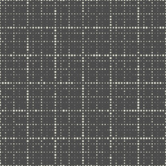 Seamless Grid Pattern. Vector Monochrome Dots Background