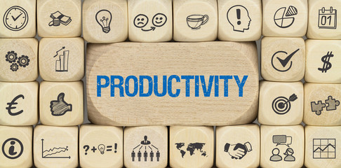 Productivity / Würfel mit Symbole