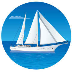 sailing luxury yacht