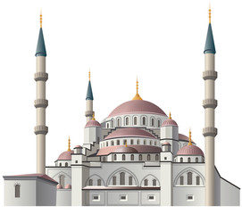 Fototapeta na wymiar mosque in istanbul