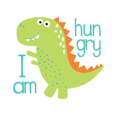 Cute dino illustration