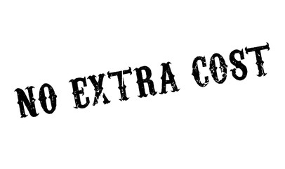 No Extra Cost rubber stamp. Grunge design with dust scratches. Effects can be easily removed for a clean, crisp look. Color is easily changed.
