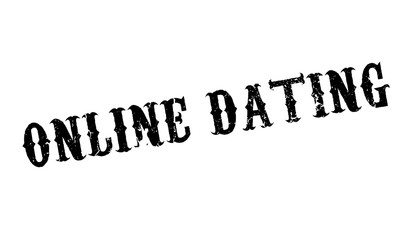 Online Dating rubber stamp. Grunge design with dust scratches. Effects can be easily removed for a clean, crisp look. Color is easily changed.