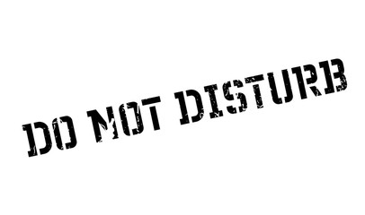 Do Not Disturb rubber stamp. Grunge design with dust scratches. Effects can be easily removed for a clean, crisp look. Color is easily changed.