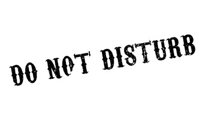 Do Not Disturb rubber stamp. Grunge design with dust scratches. Effects can be easily removed for a clean, crisp look. Color is easily changed.