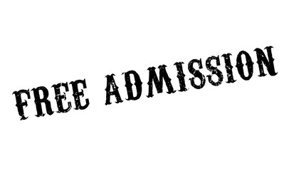 Free Admission rubber stamp. Grunge design with dust scratches. Effects can be easily removed for a clean, crisp look. Color is easily changed.