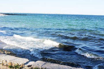 Sea, wave on the beach
