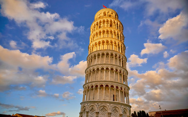 Fototapeta na wymiar Pisa Italy, The Leaning Tower of Pisa