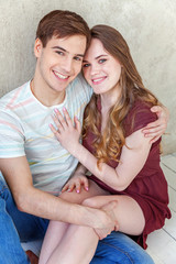 Fototapeta premium Young couple in love