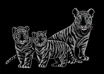 Obraz premium Tiger cubs