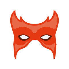 colorful silhouette of carnival mask vector illustration