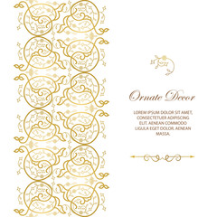 Vector decorative frame. Elegant element for design template.