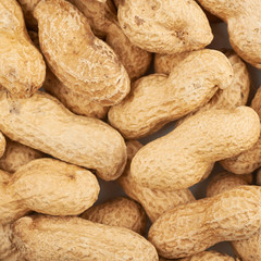 Surface coated with peanuts