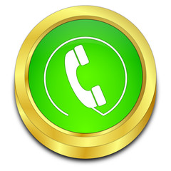 Phone call Button - 3D illustration